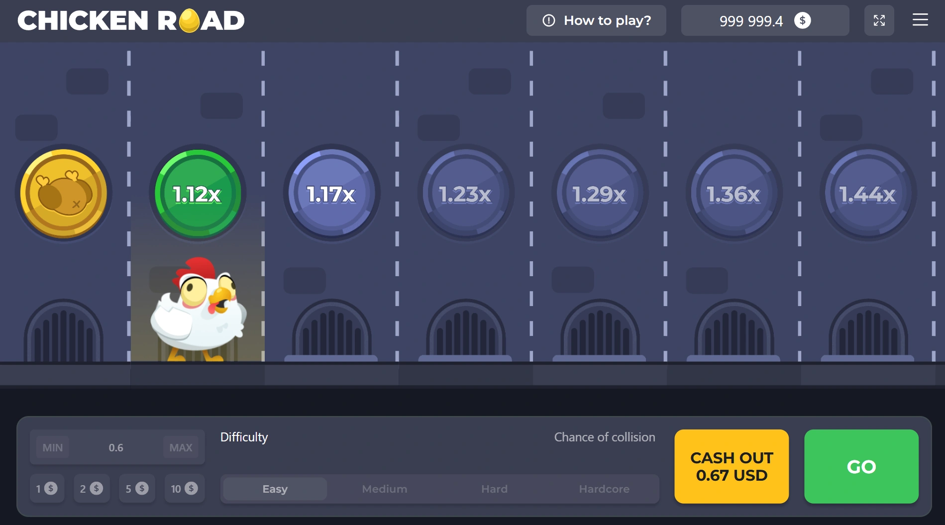 Chicken Road demomodus - kun je spelen vanaf je mobiele